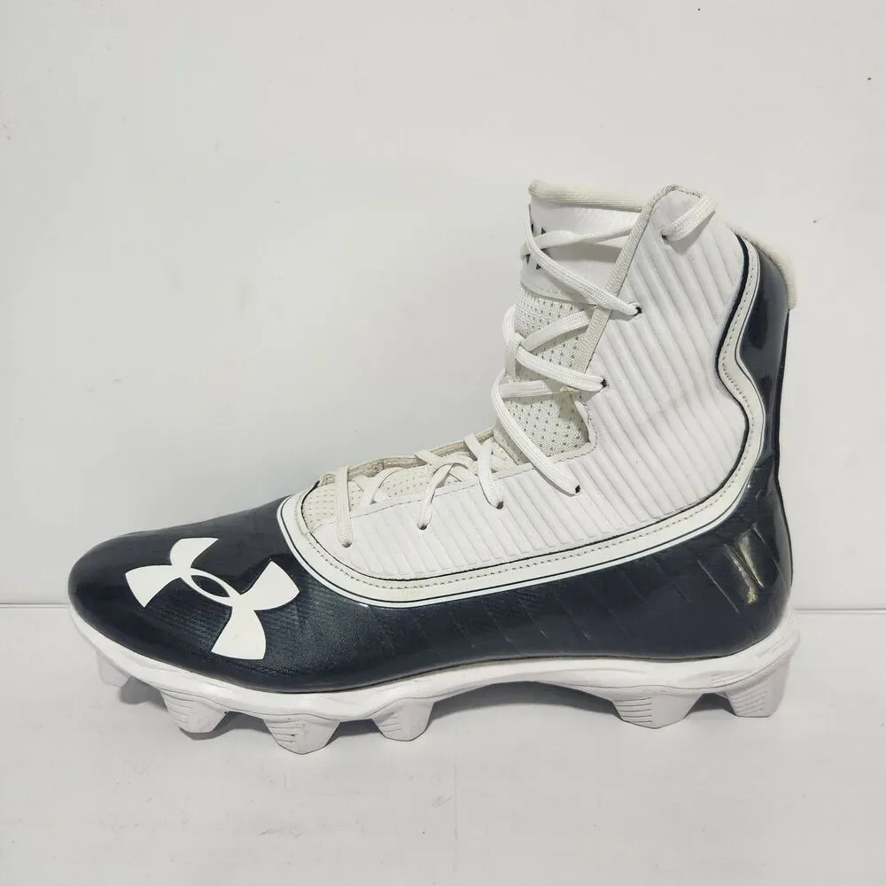 Under Armour Cleats Mens 11 Black Highlight Football MC High Top 3021197-003